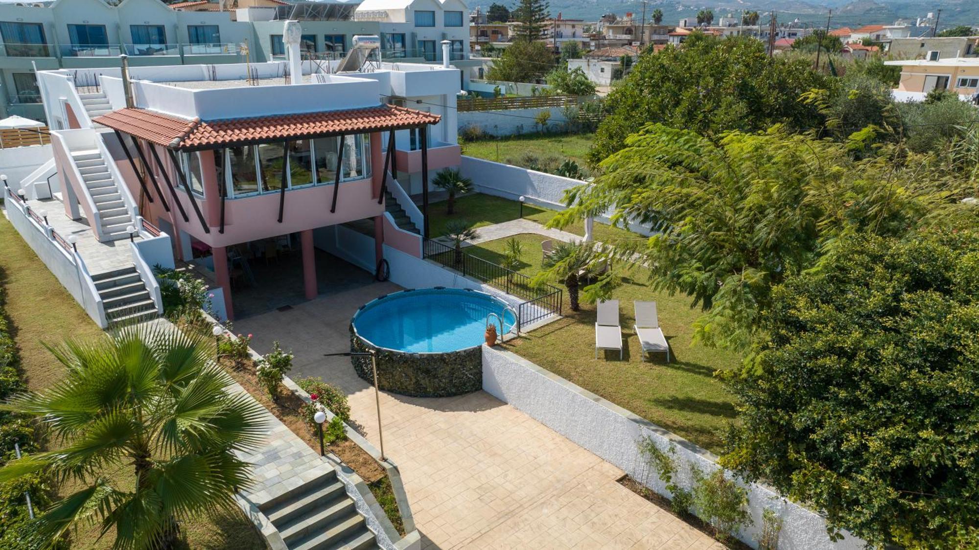 Villa Eleni 100M From The Sea Rapanianá Extérieur photo