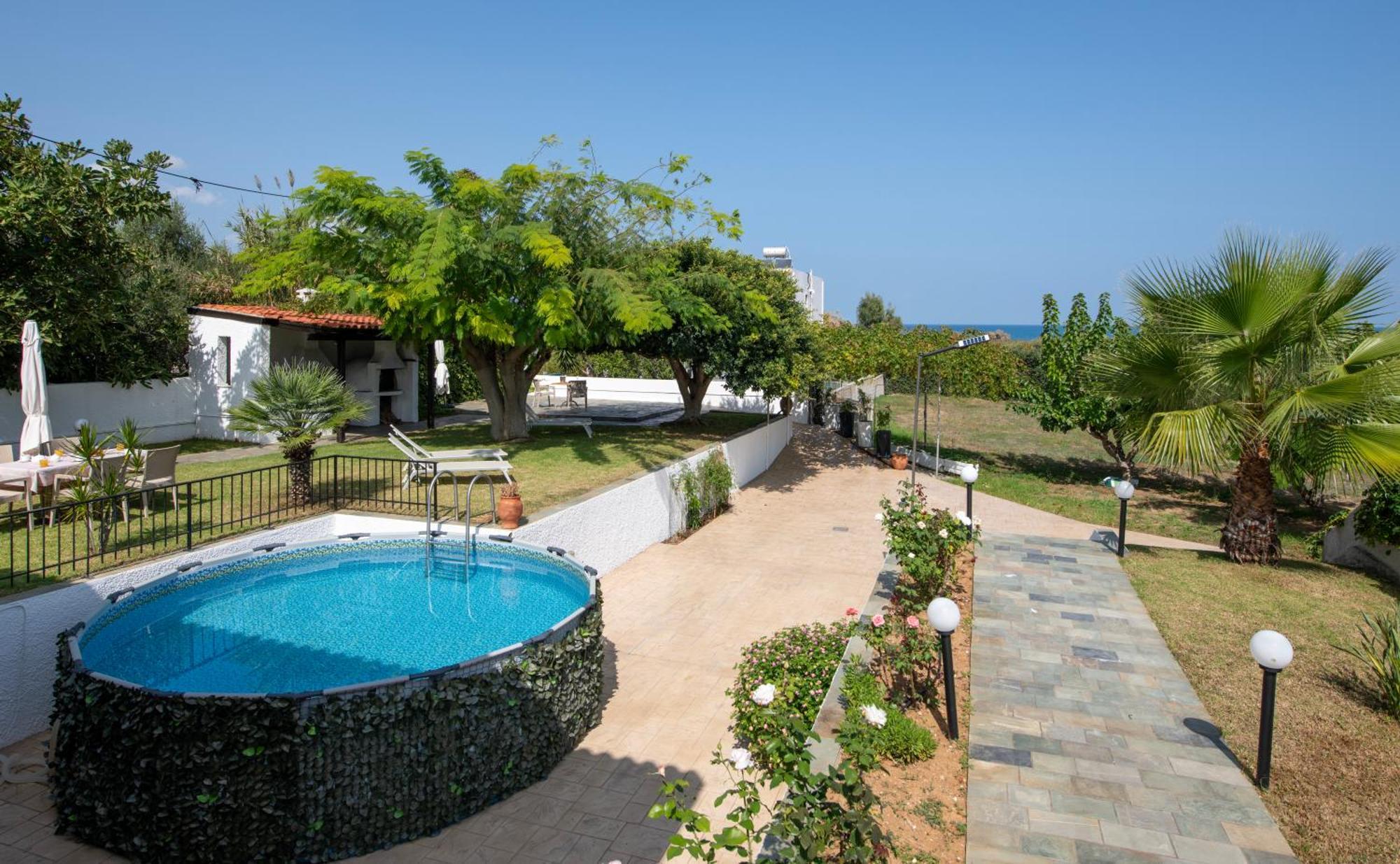 Villa Eleni 100M From The Sea Rapanianá Extérieur photo