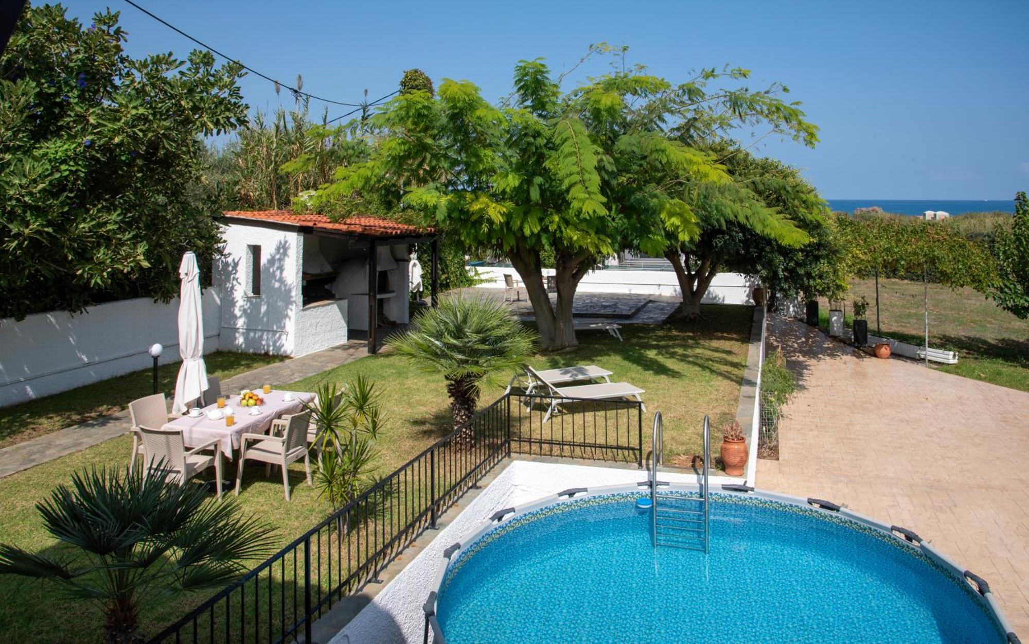 Villa Eleni 100M From The Sea Rapanianá Extérieur photo