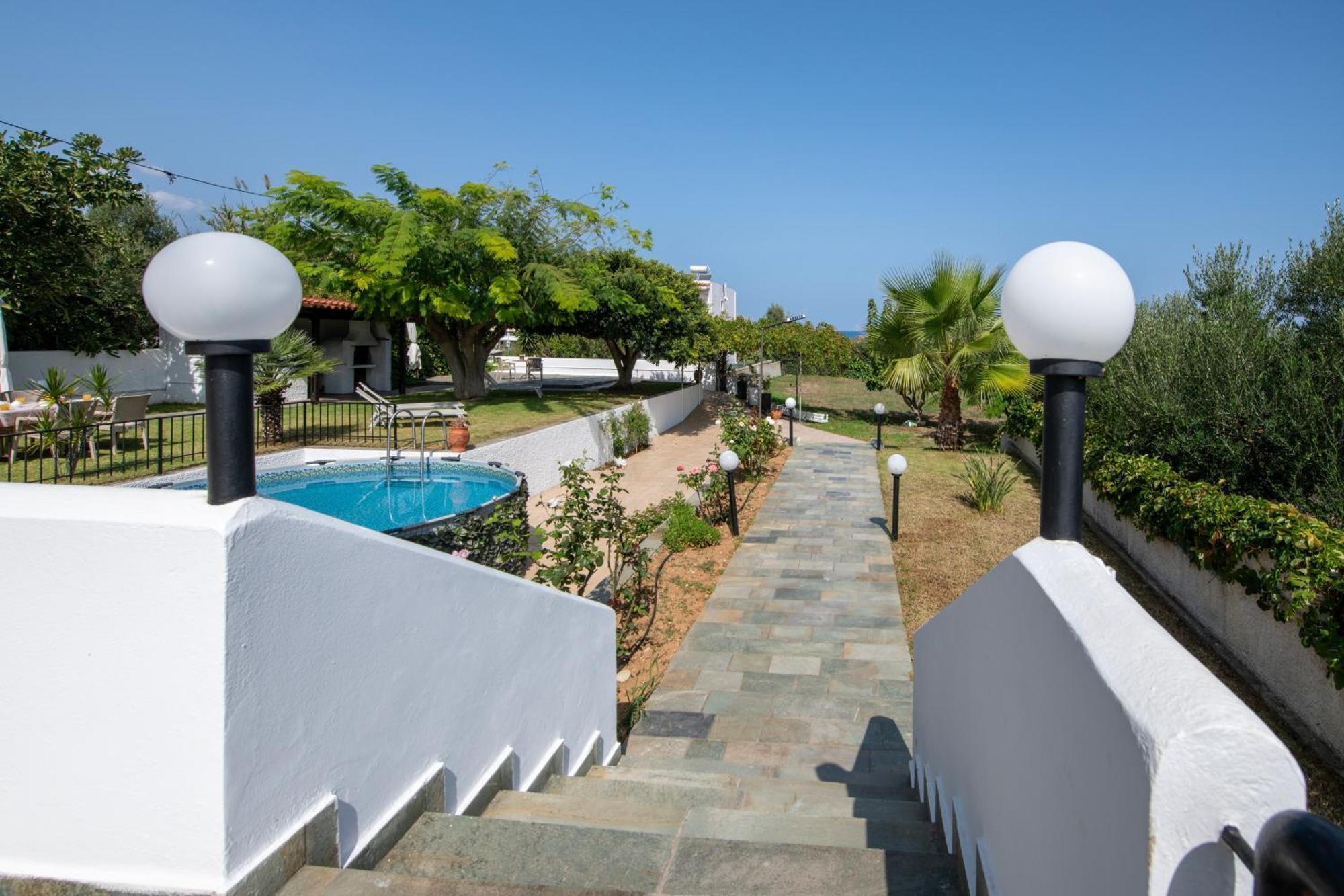 Villa Eleni 100M From The Sea Rapanianá Extérieur photo